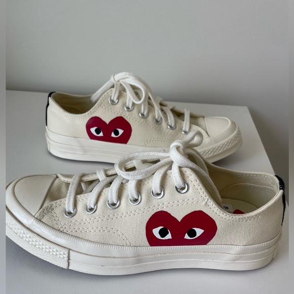 Comme des Garçons PLAY x Converse Chuck Taylor Hidden Heart Low Top Sneaker - Picture 6 of 9